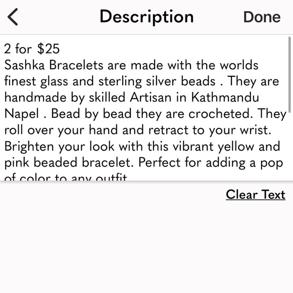 Handmade Sashka Glass Beaded Bracelet - Picture 11 of 11